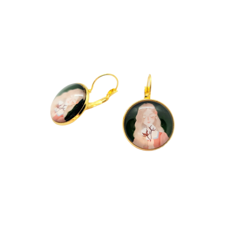 Earrings steel Beautiful Girl1